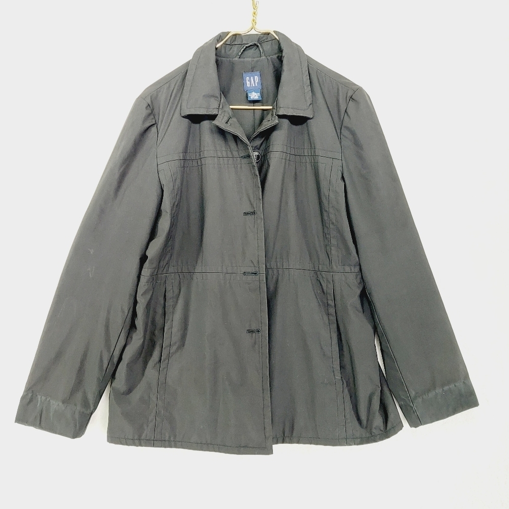 Gap Men’s Nylon Button Closure Midi Coat/Jacket P4882